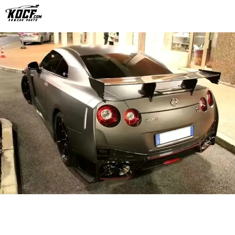 2008-2015 NSM Style Carbon Fiber GT Wing Rear Trunk Spoiler For Nissan GTR R35