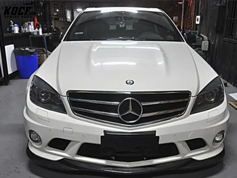 2009-2011 C63 W204 Preface lift Carbon Fiber Front Bumper Lip Splitter Side skirts Diffuser For Mercedes Benz C63 W204 AMG