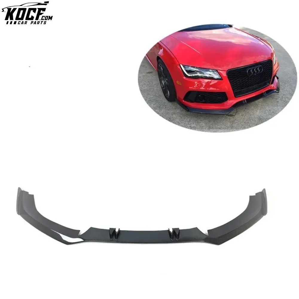 2013-2015 ABT style carbon fiber front bumper splitter lip spoiler for Audi RS7 Perfect fitment