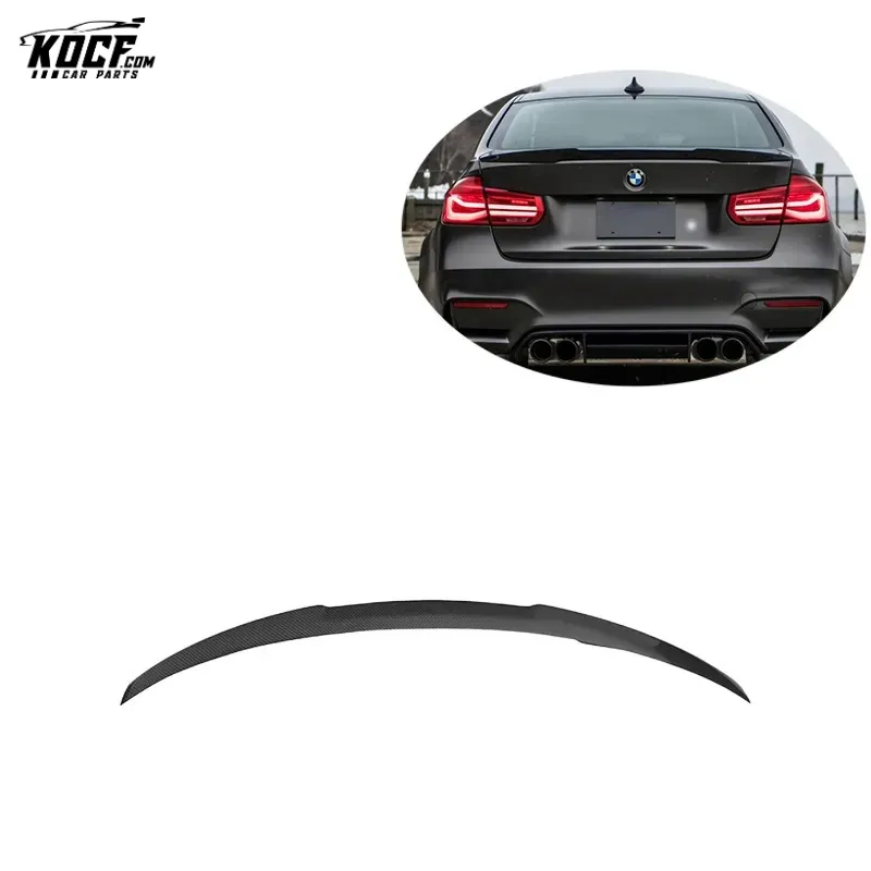 2014-2019 MP Style Carbon Fiber Trunk Spoiler Real Car Exterior Trim Rear Wing For BMW F80 F82 M3 M4