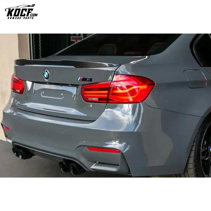 2014-2019 MP Style Carbon Fiber Trunk Spoiler Real Car Exterior Trim Rear Wing For BMW F80 F82 M3 M4