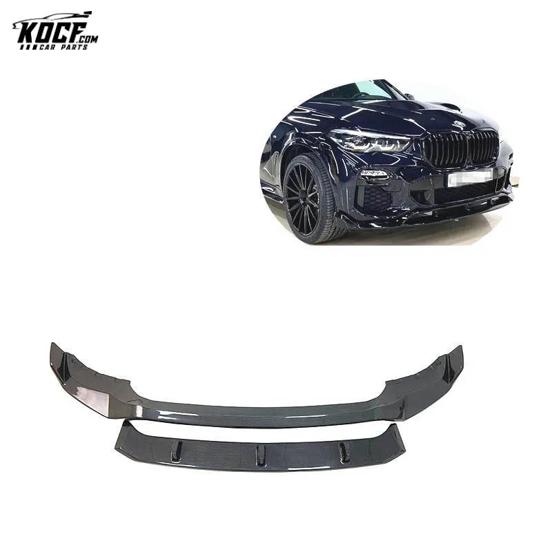 2019 X5 G05 M sport Carbon Fiber Front Bumper Lip Splitter Spoiler For BMW X5 G05