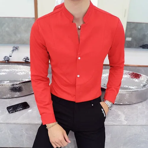 AntoniosClothing Elegant Slim fit long sleeve shirt