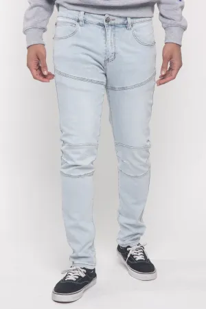 Basic Moto Biker Denim Jeans