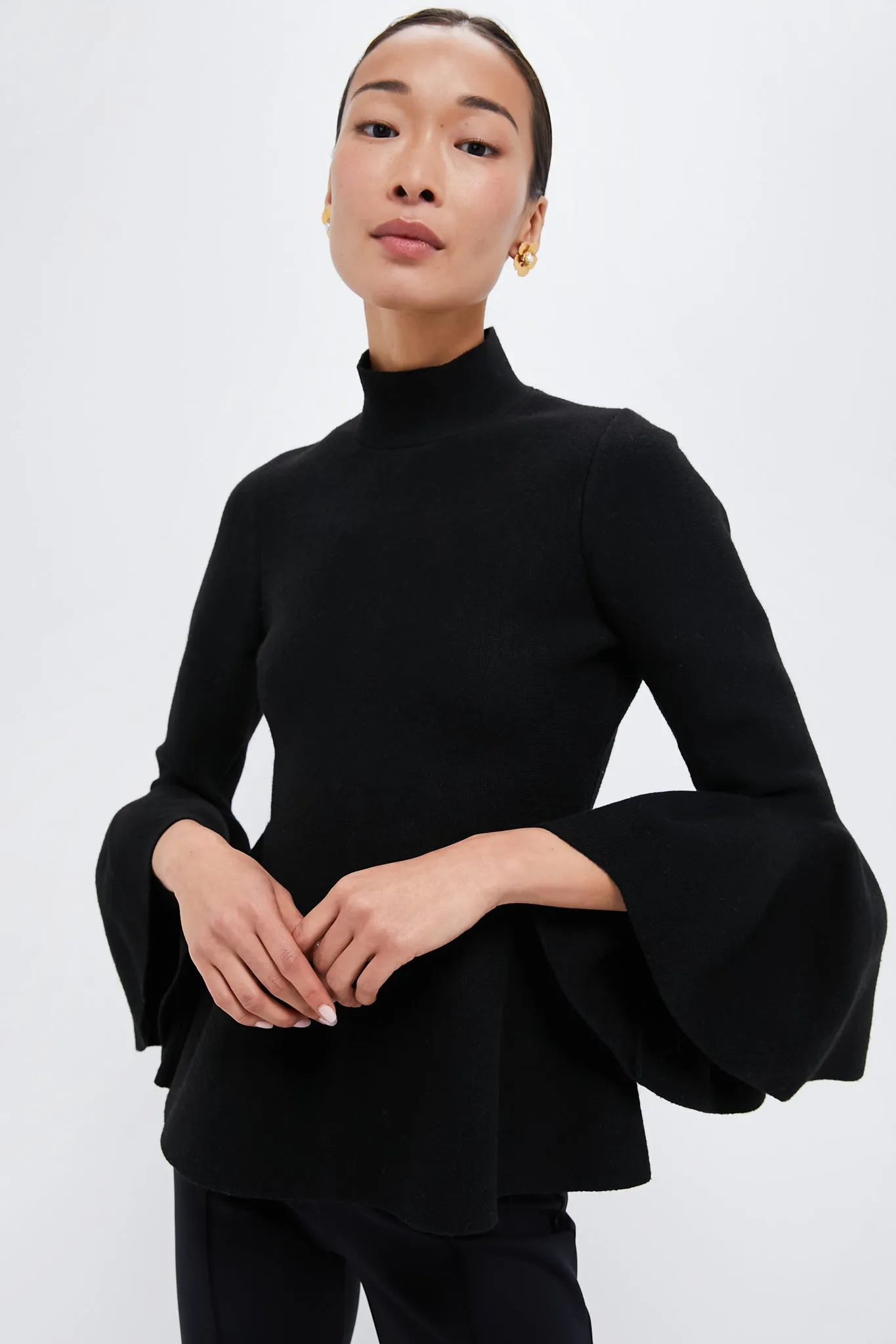 Black Knit Isabella Top