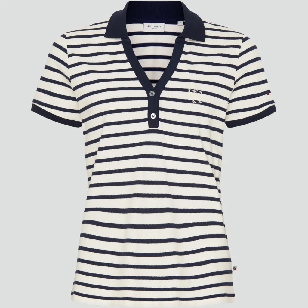 Cabena Polo - Off White Stripe