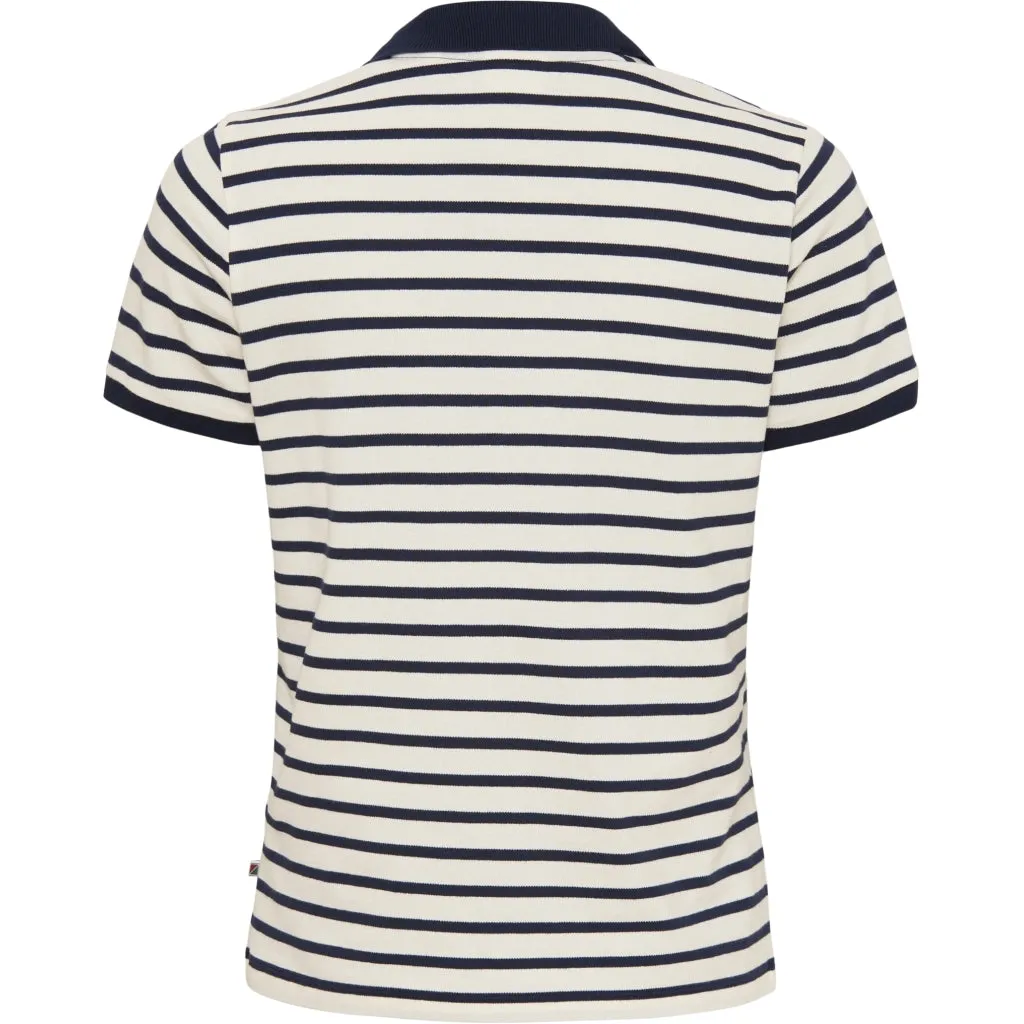 Cabena Polo - Off White Stripe