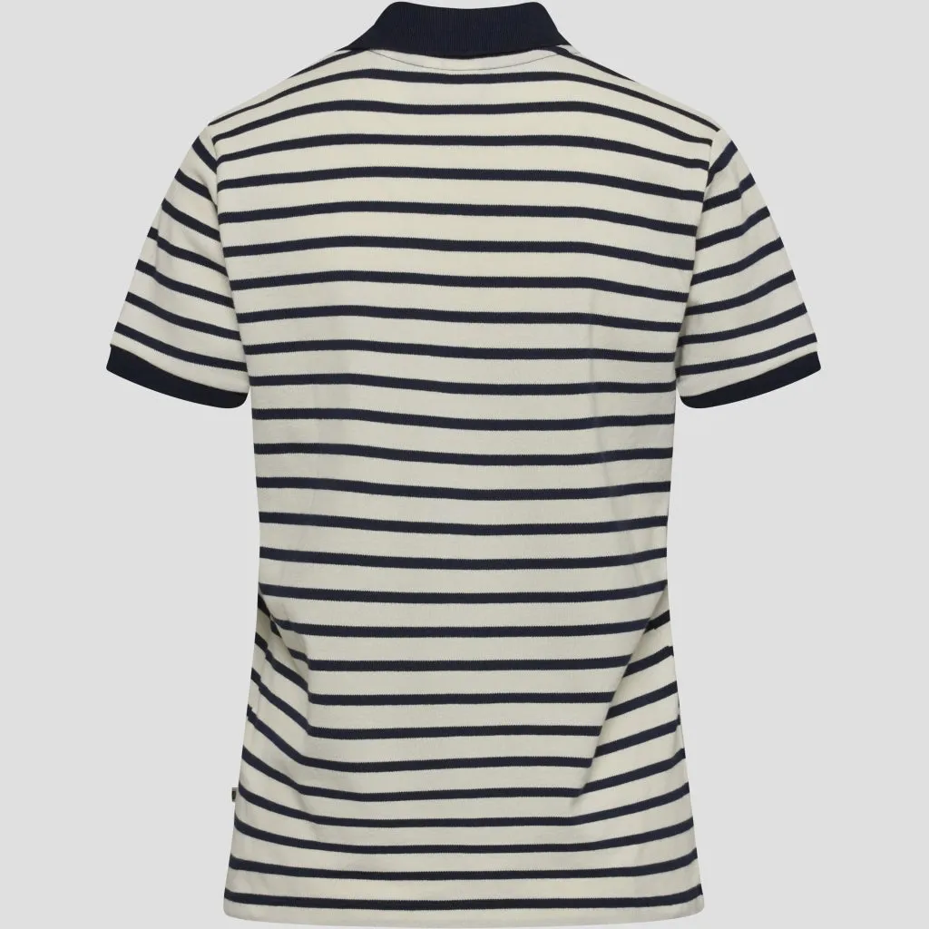 Cabena Polo - Off White Stripe