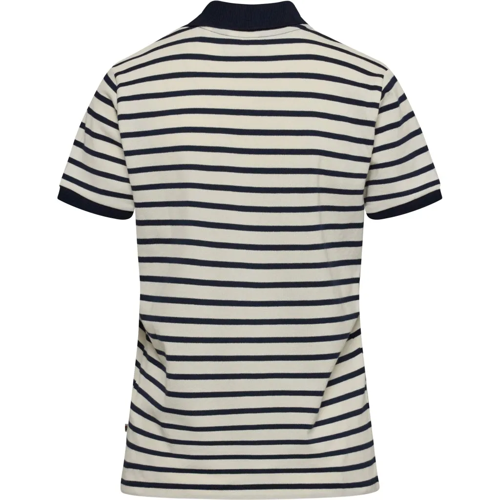 Cabena Polo - Off White Stripe