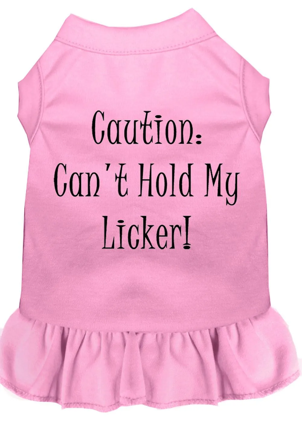 Can't Hold My Licker Screen Print Dress Light Pink 4x (22)