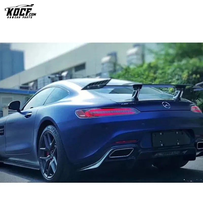 Car Bumper RENN Style Carbon Fiber Body kit Rear Lip Diffuser Spoiler For Mercedes Benz AMG GT GTS