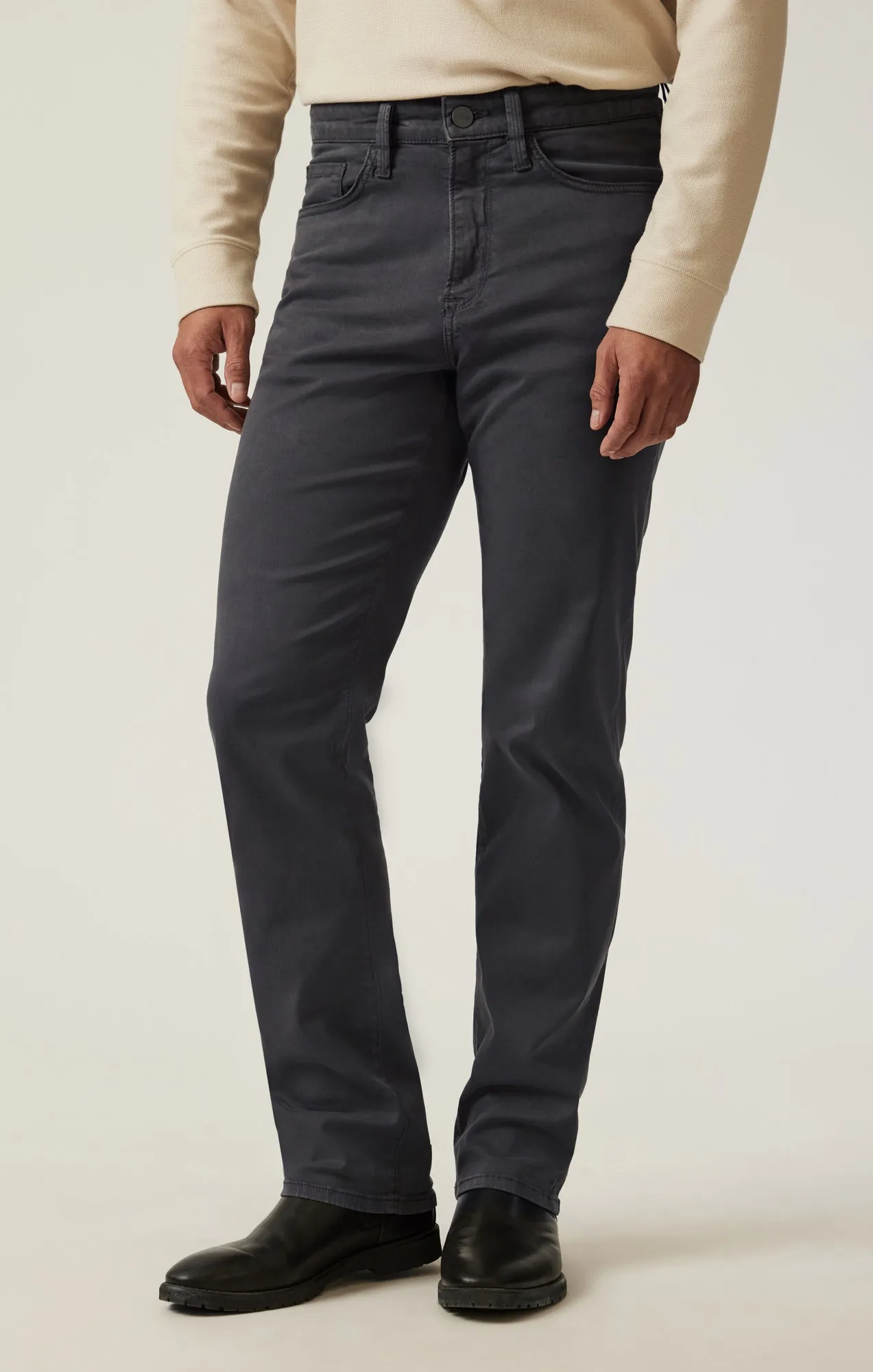 Charisma Relaxed Straight Pants in Ash Twill