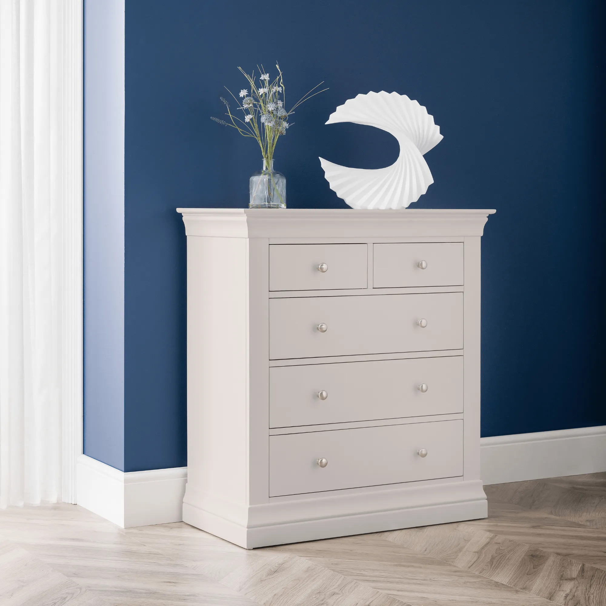 Clermont 3 2 Drawer Chest - Light Grey