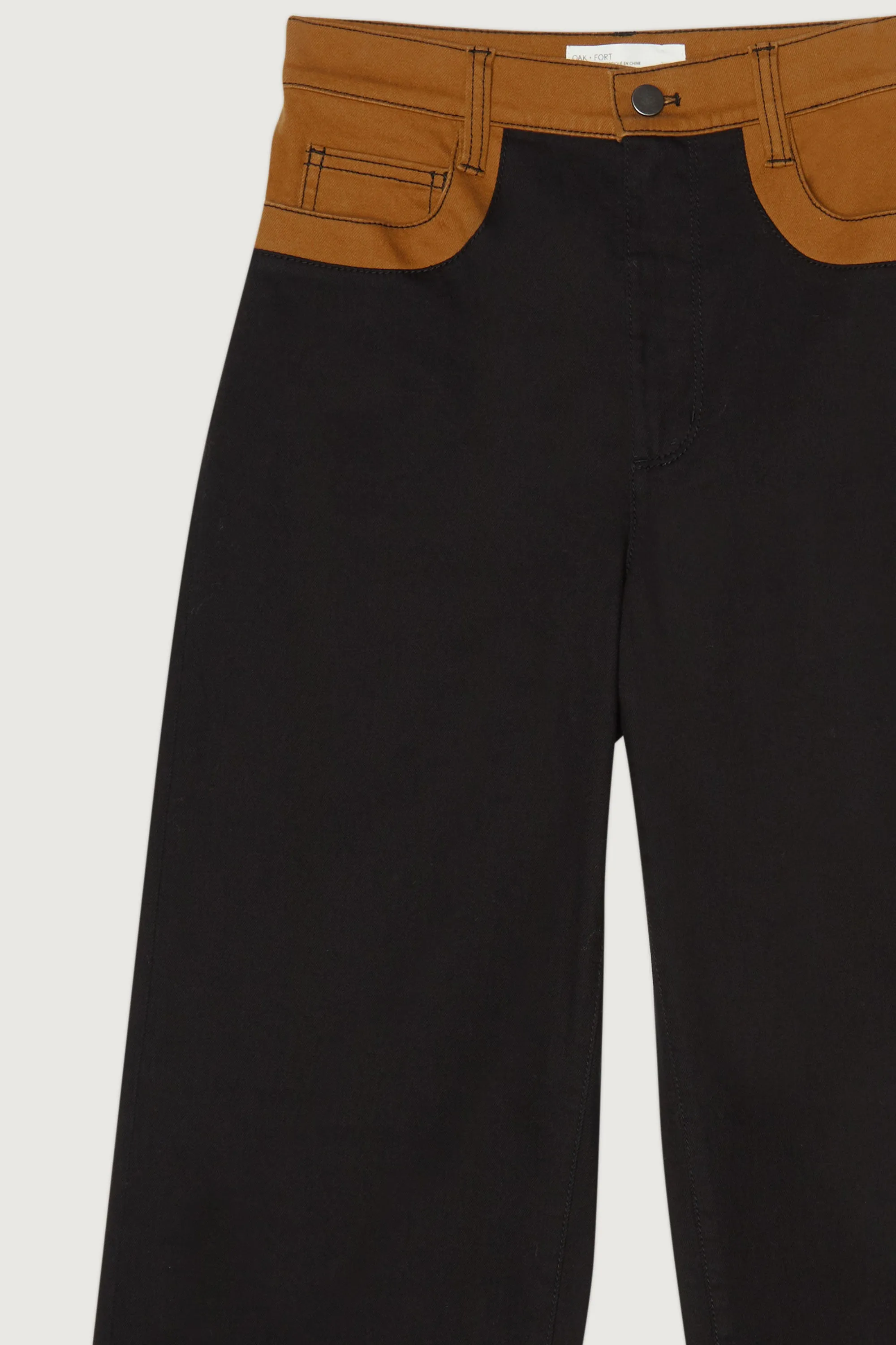 COLOUR BLOCK TWILL PANT