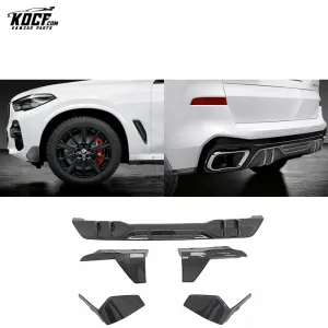 Customization 2019-21 X5 G05 M sport Mp Style Aero kit Carbon Fiber Front Spoiler Diffuser For BMW X5 G05