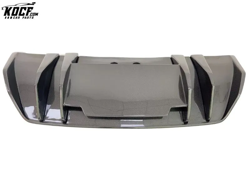 Customization Vor Style Carbon Fiber Rear Bumper GT Diffuser Spoiler For Audi R8 V10 17-19 R8 Carbon Fiber Rear Diffuser