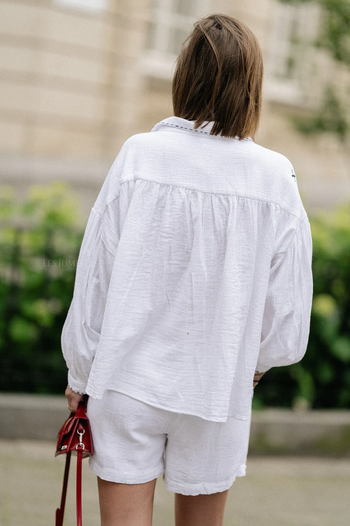 Dara embroidered shirt white