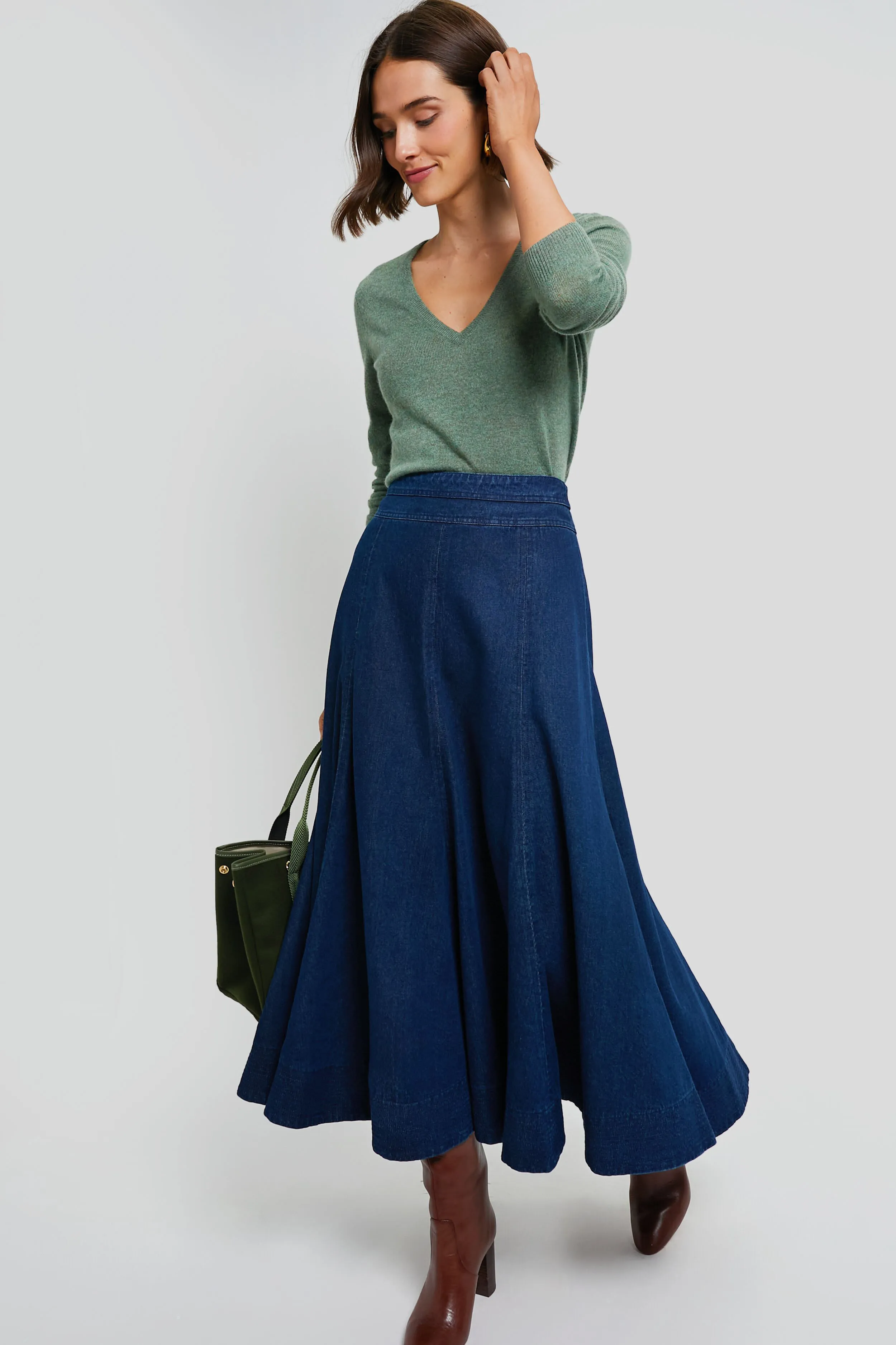 Dark Denim Brynn Skirt