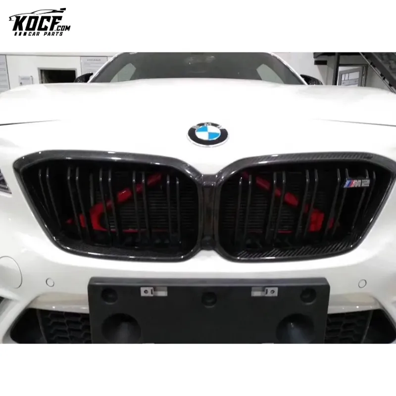 Dry Carbon Fiber Front Bumper Grille Replacement For BMW F87 M2C competition M2C front grille