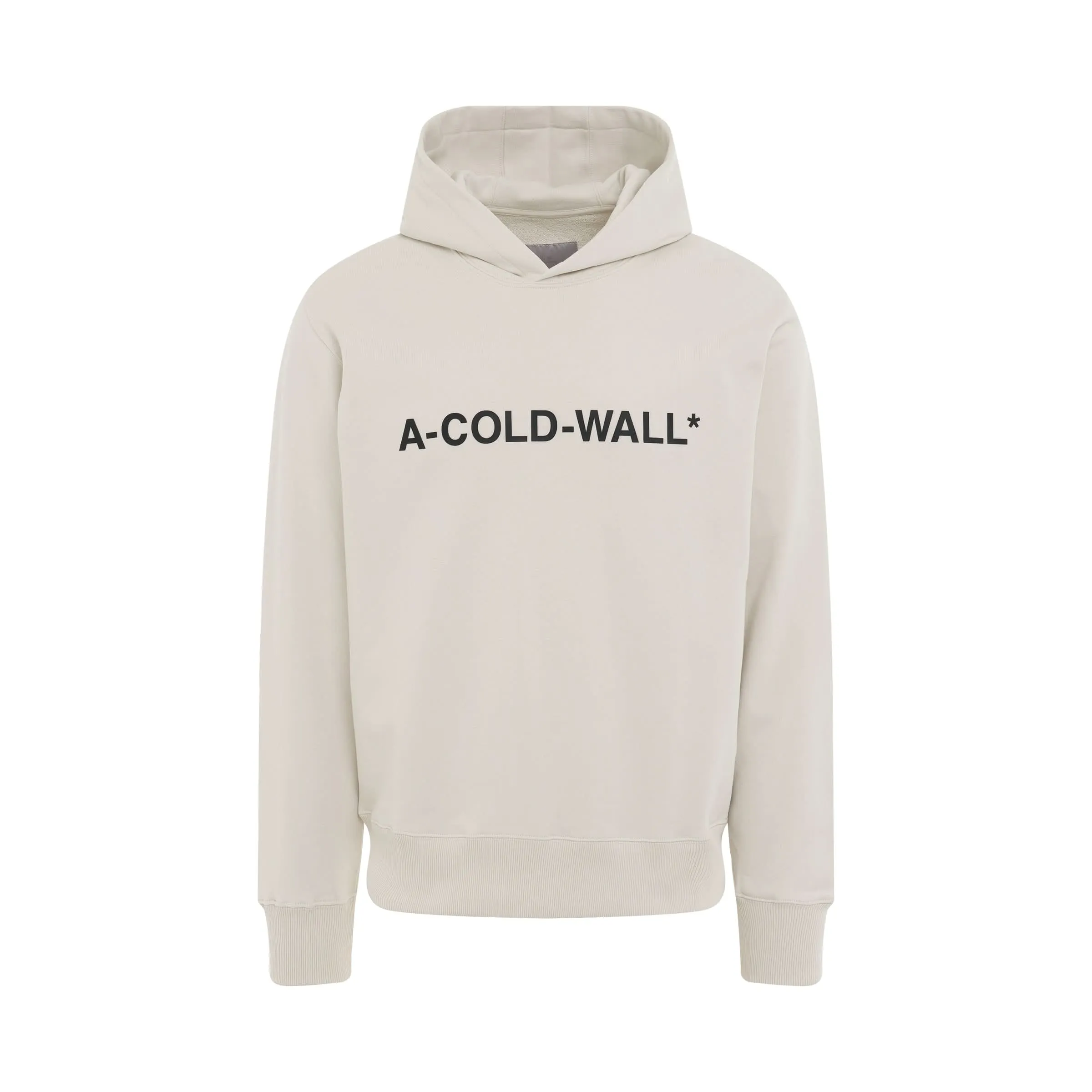 Essential Logo Cotton Hoodie in Bone