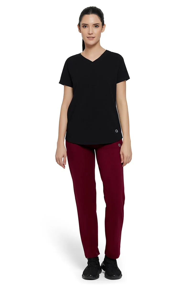 Essential Relaxed Full Length Pants - Pomegranate