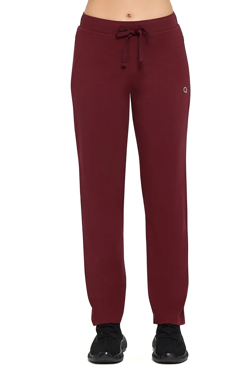 Essential Relaxed Full Length Pants - Pomegranate