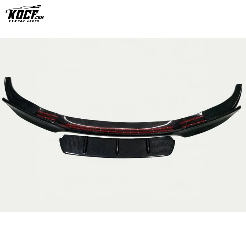 F10 M5 Front Lip Splitter Vor style Carbon Fiber Front Bumper Lip Spoiler For BMW M5 F10