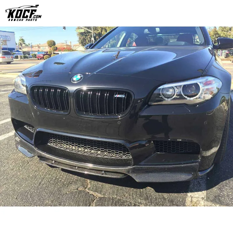 F10 M5 Front Lip Splitter Vor style Carbon Fiber Front Bumper Lip Spoiler For BMW M5 F10