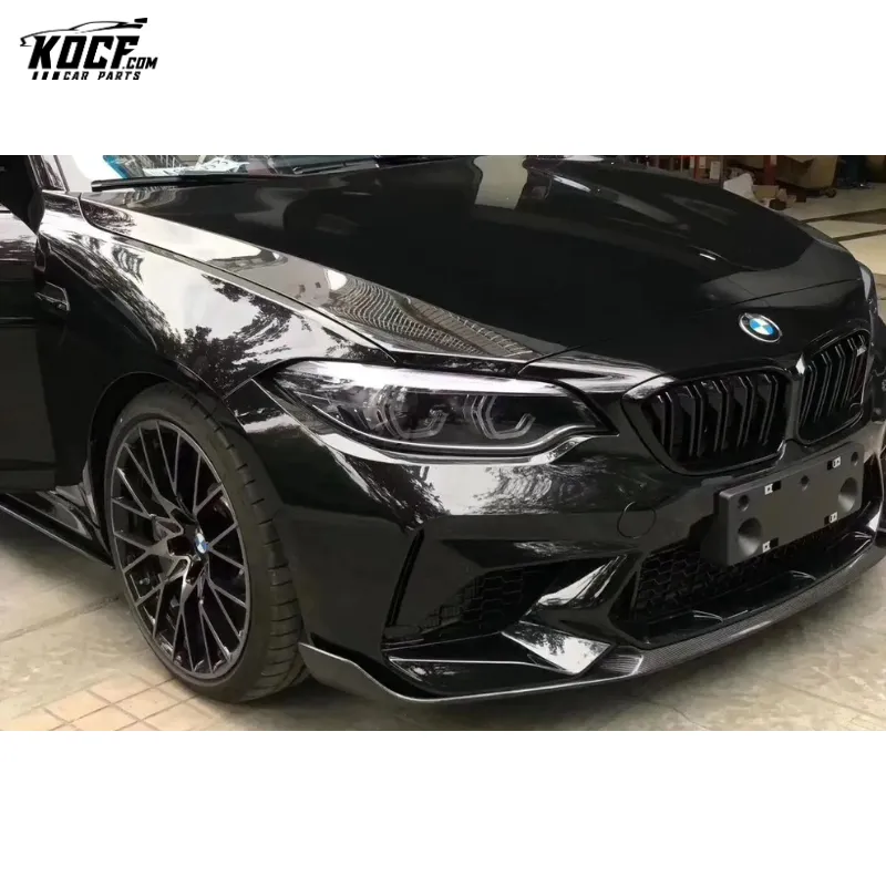 F87 M2C M performance style Carbon Fiber Front bumper Lip Splitter Spoiler For 2019 BMW M2 Competition