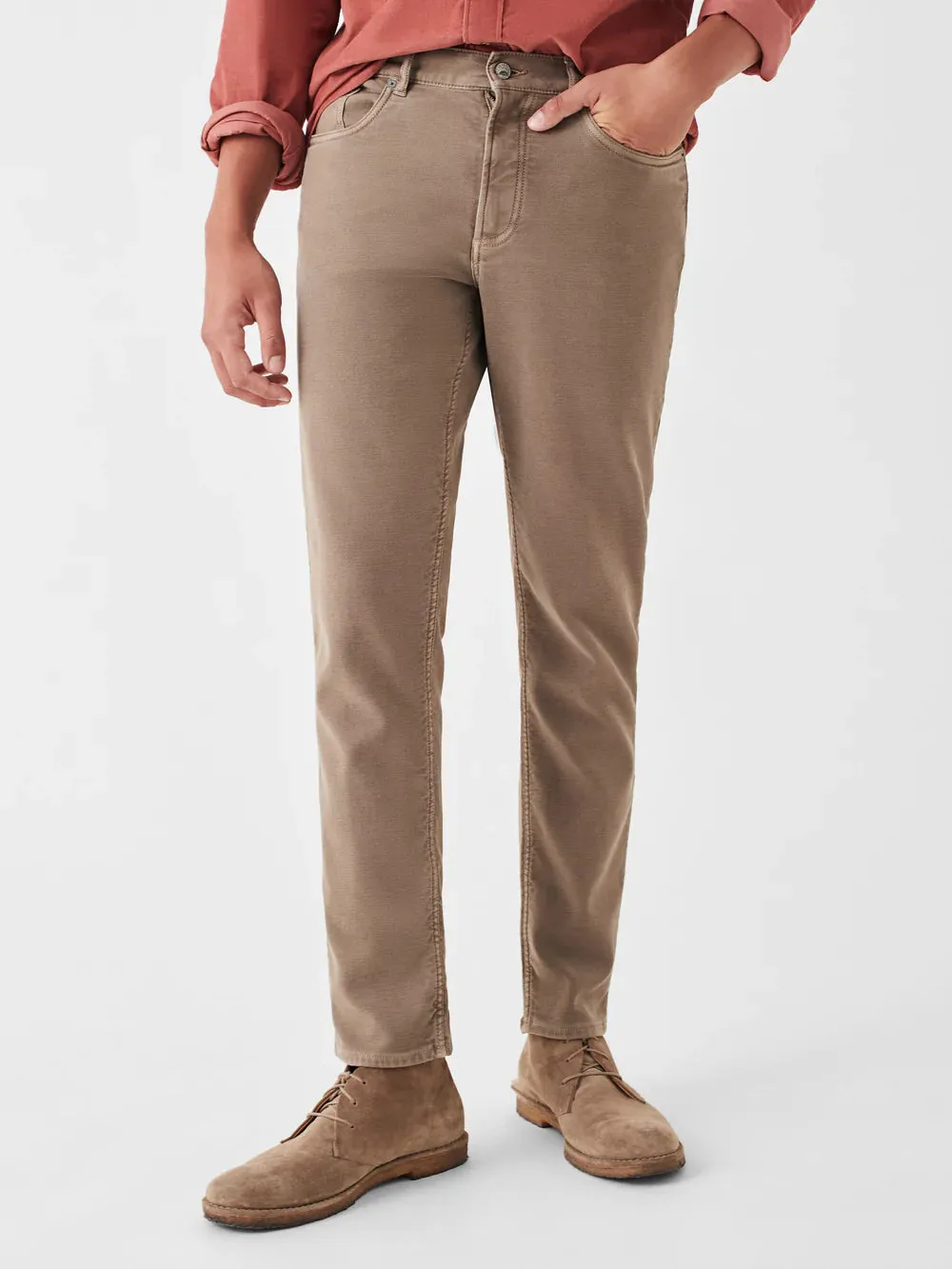 Faherty Stretch Terry 5-Pocket, Mountain Cliff