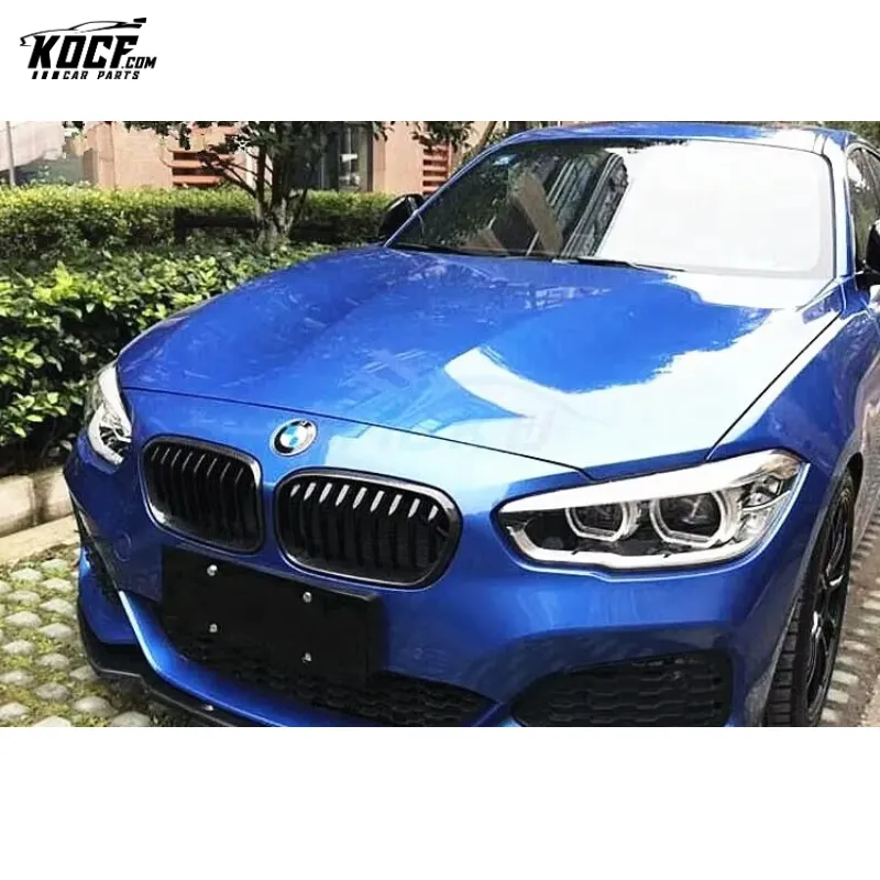 For BMW 1 series F20 M135i LCI M140i BODY KIT M style Carbon Fiber Front Bumper Spoiler Lip Splitter Side Skirts Diffuse 2017