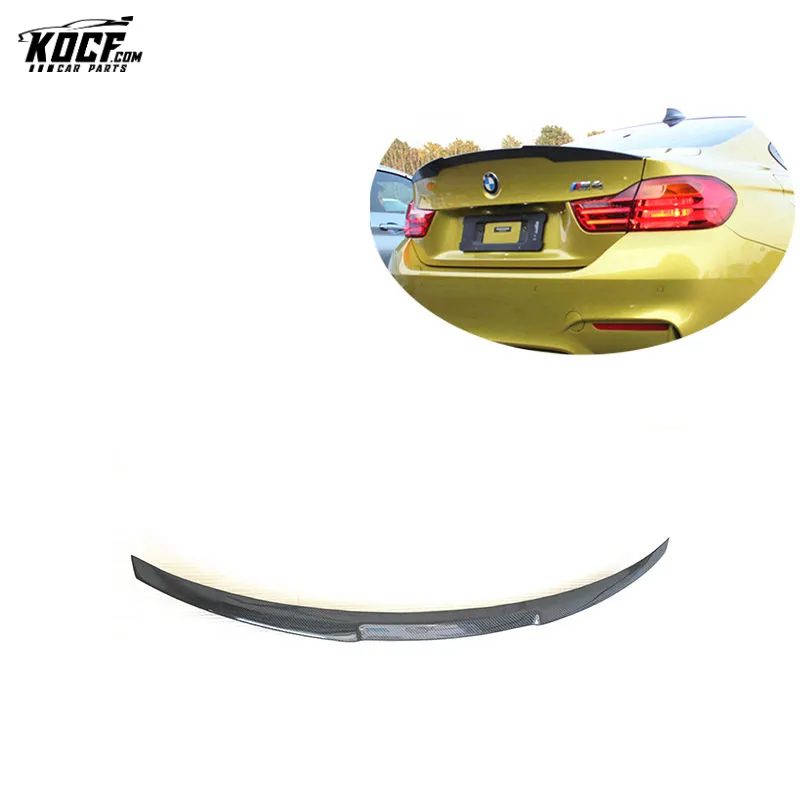 For BMW F82 M4 V style carbon fiber rear trunk lid spoiler