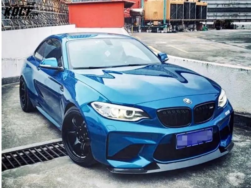 For BMW F87 M2 N55 Front Lip Splitter Spoiler GTS style F87 M2 Carbon Fiber Front Bumper