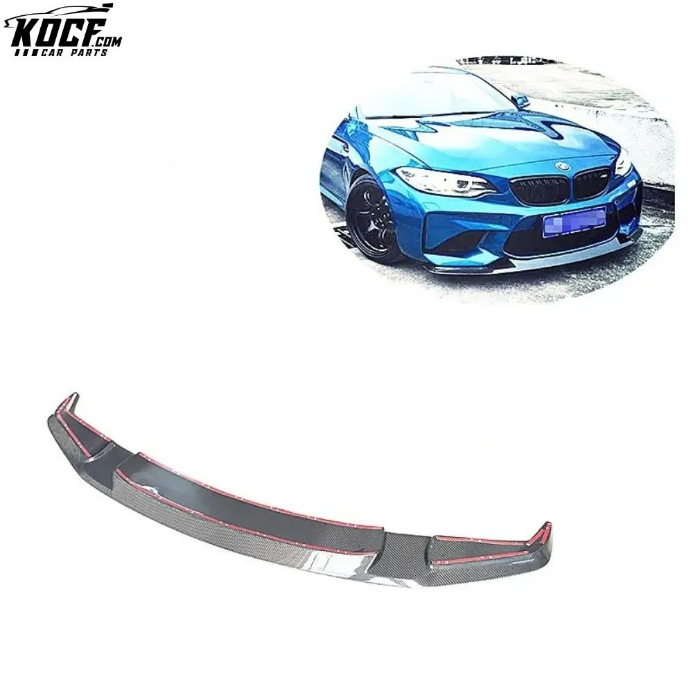 For BMW F87 M2 N55 Front Lip Splitter Spoiler GTS style F87 M2 Carbon Fiber Front Bumper