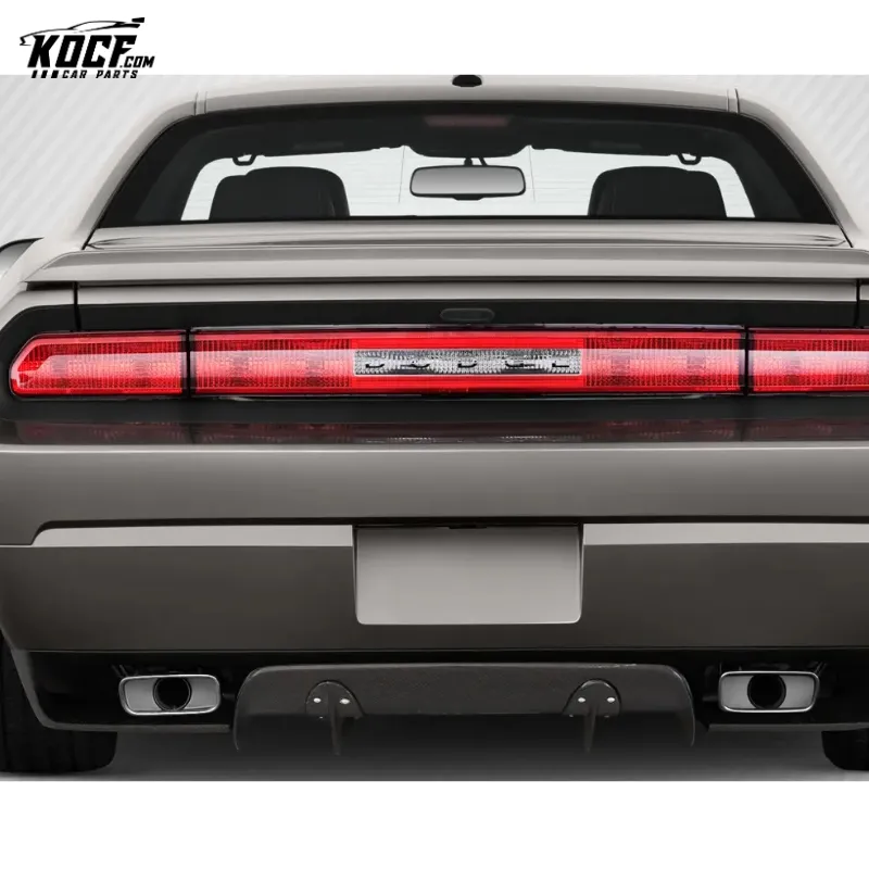 For Dodge Challenger Hellcat Carbon Fiber Car Rear Bumper Chassis Shark Fin Diffuser 15-19