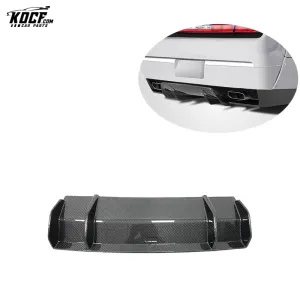 For Dodge Challenger Hellcat Carbon Fiber Car Rear Bumper Chassis Shark Fin Diffuser 15-19