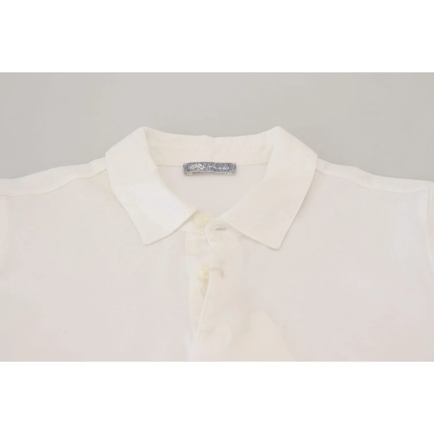 FRADI Elegant White Cotton Polo T-Shirt