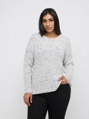 Gia White Knitted Sweater