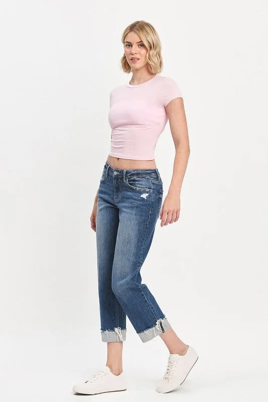 Heather Cuffed Boyfriend Jean (Lovervet By Vervet)