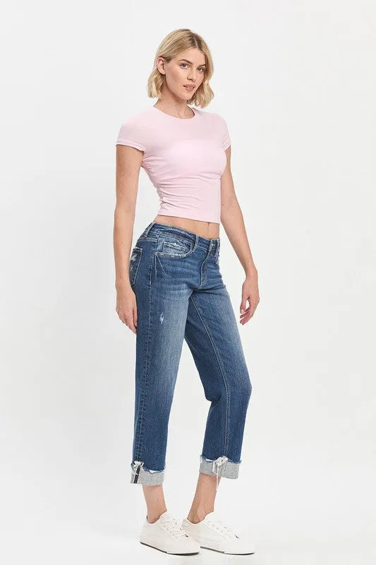 Heather Cuffed Boyfriend Jean (Lovervet By Vervet)