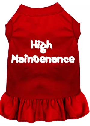 High Maintenance Screen Print Dress Red Xl (16)