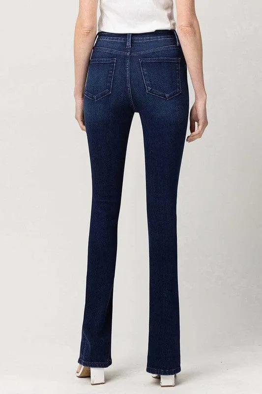 High Rise Slim Straight W/Slit *Online Only*