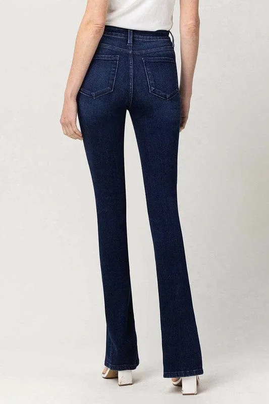 High Rise Slim Straight W/Slit *Online Only*