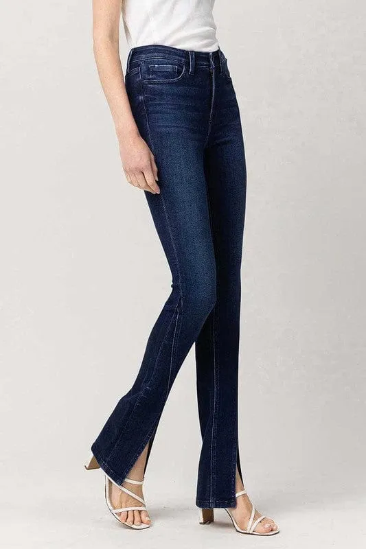 High Rise Slim Straight W/Slit *Online Only*