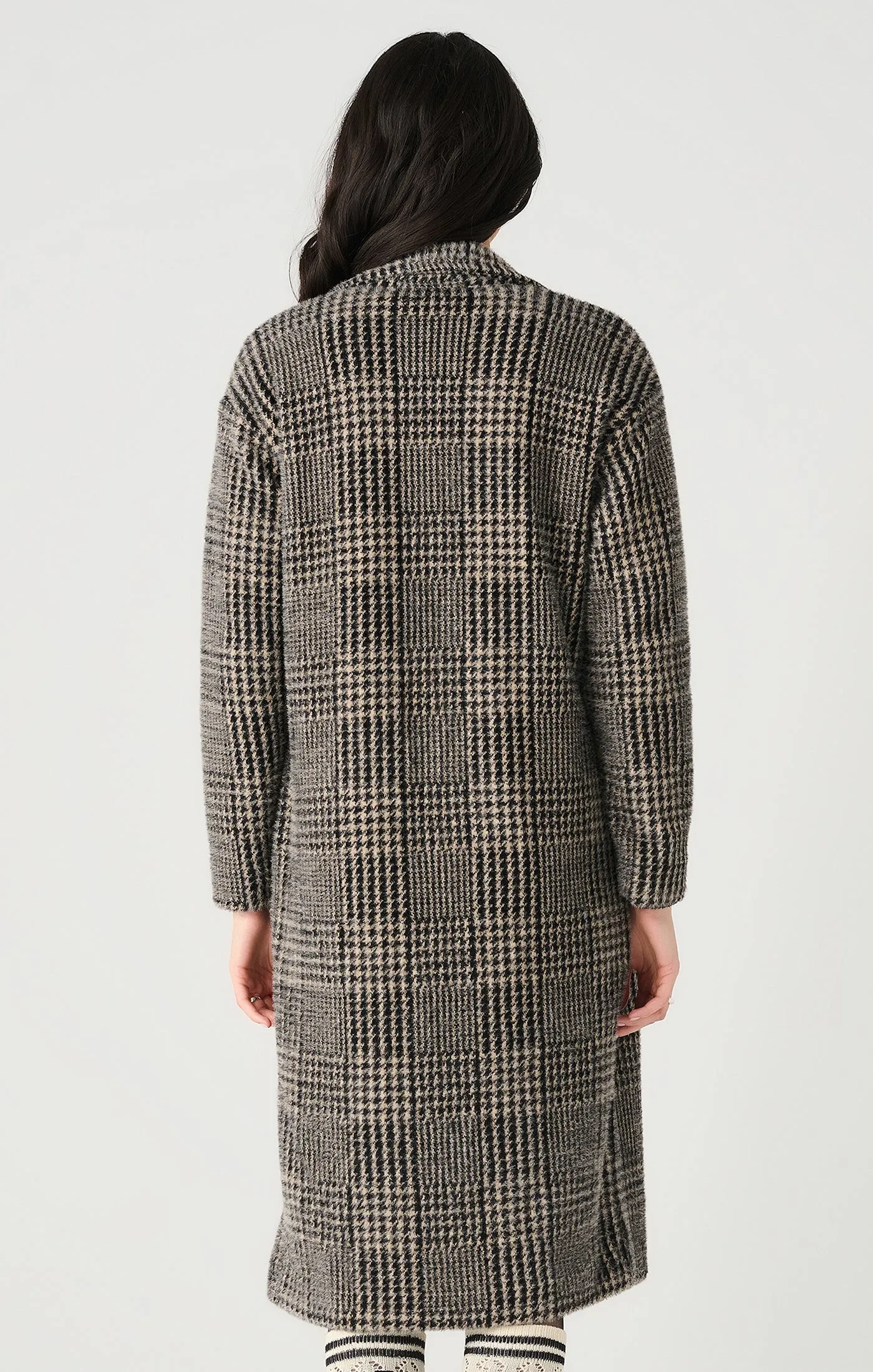 Houndstooth Knit Coat (Dex)