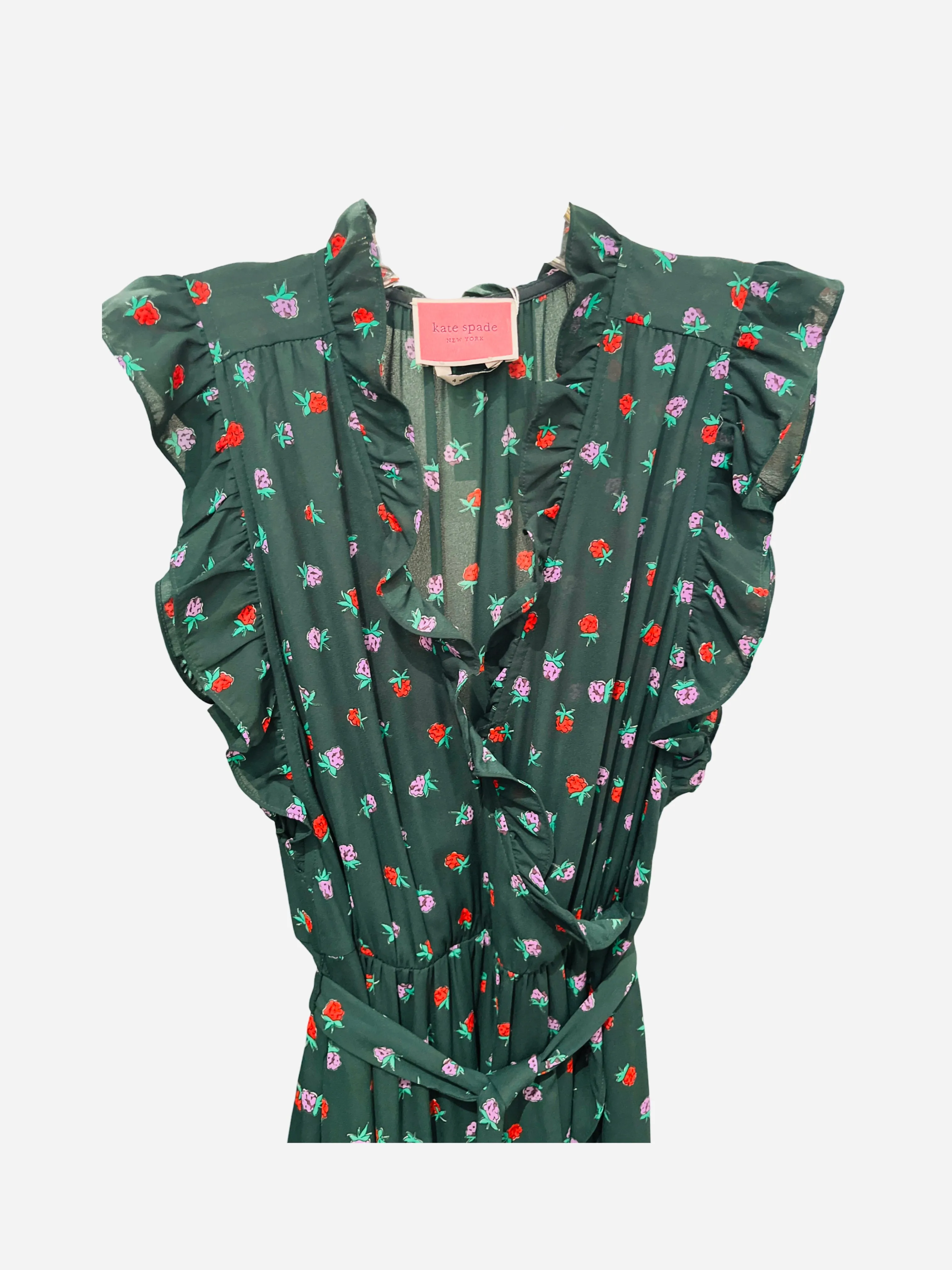 Kate Spade Green Wild Floral Dress /4