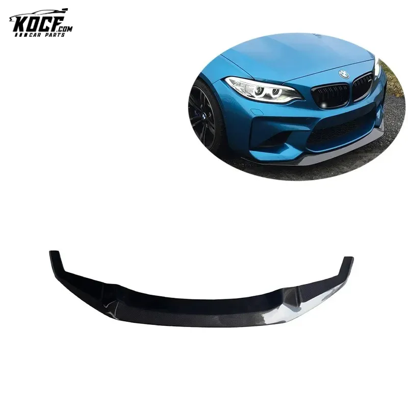 M2 F87 GTS-MC style Car Front Bumper Lip Spoiler Splitters Carbon Fiber For BMW M2 F87 N55 16-18