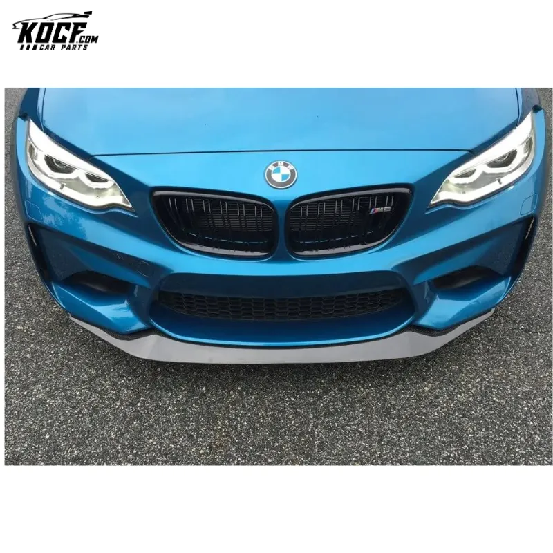 M2 F87 GTS-MC style Car Front Bumper Lip Spoiler Splitters Carbon Fiber For BMW M2 F87 N55 16-18