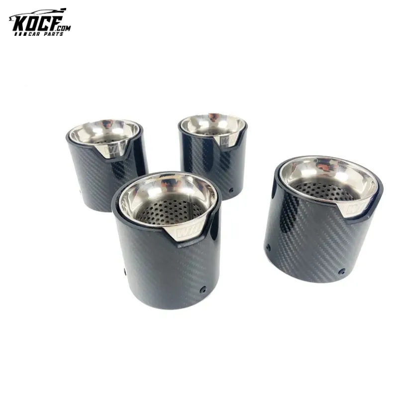 M3 G80 M4 G82 G83 Carbon Fiber Exhaust tip muffler tip Stainless Steel Glossy Black Fits for BMW