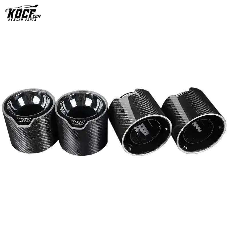 M3 G80 M4 G82 G83 Carbon Fiber Exhaust tip muffler tip Stainless Steel Glossy Black Fits for BMW